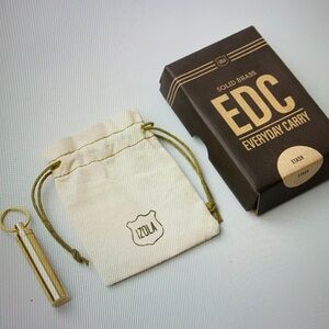 izola Solid Brass Everyday Carry Stash - New in Box